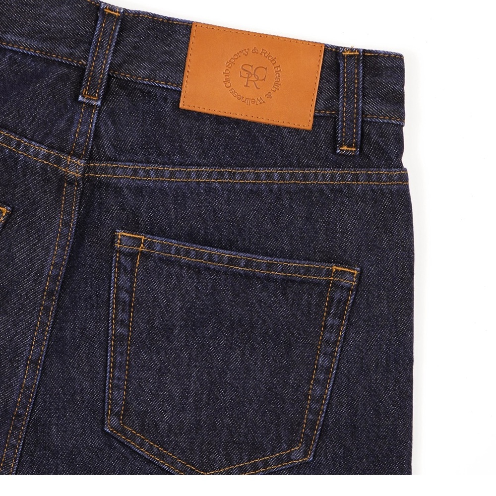 NWT Sporty & Rich Vintage Fit Straight Leg Denim - One Wash - Picture 14 of 16